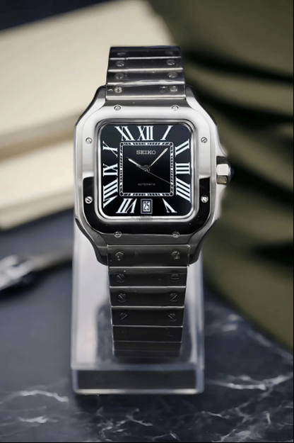 Smodx Santos Silver - Black Dial