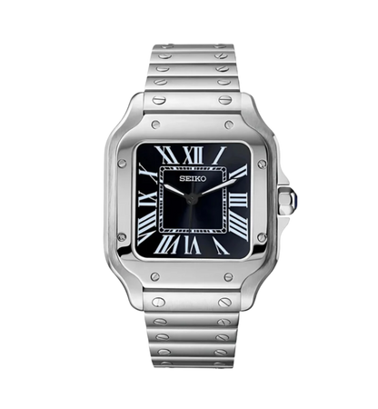 Smodx Santos Silver - Black Dial