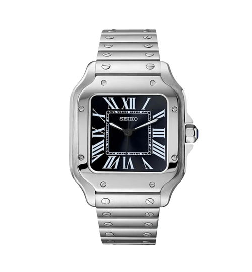 Smodx Santos Silver - Black Dial
