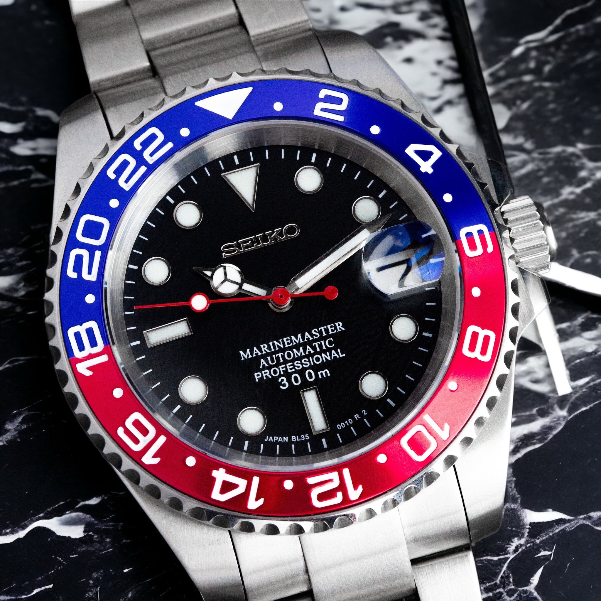 Seiko Mod Sub Pepsi