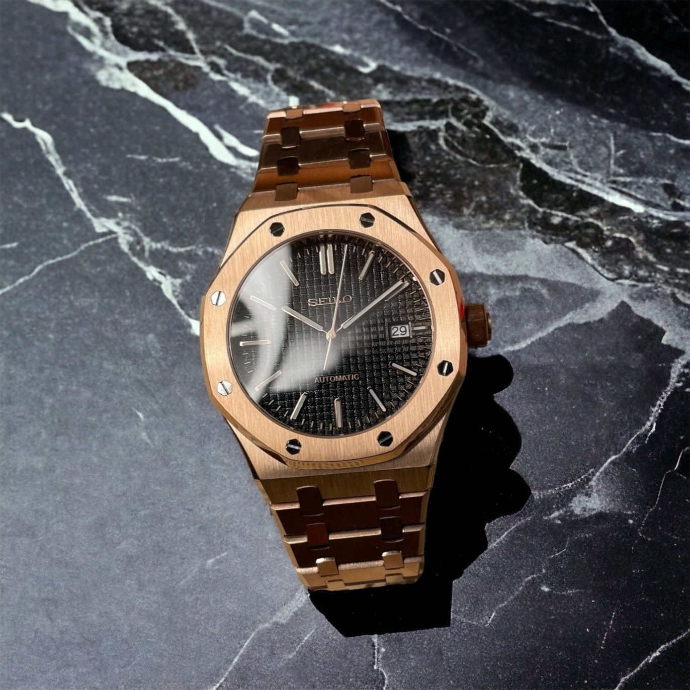 Smodx Oak Rosegold - Black Dial