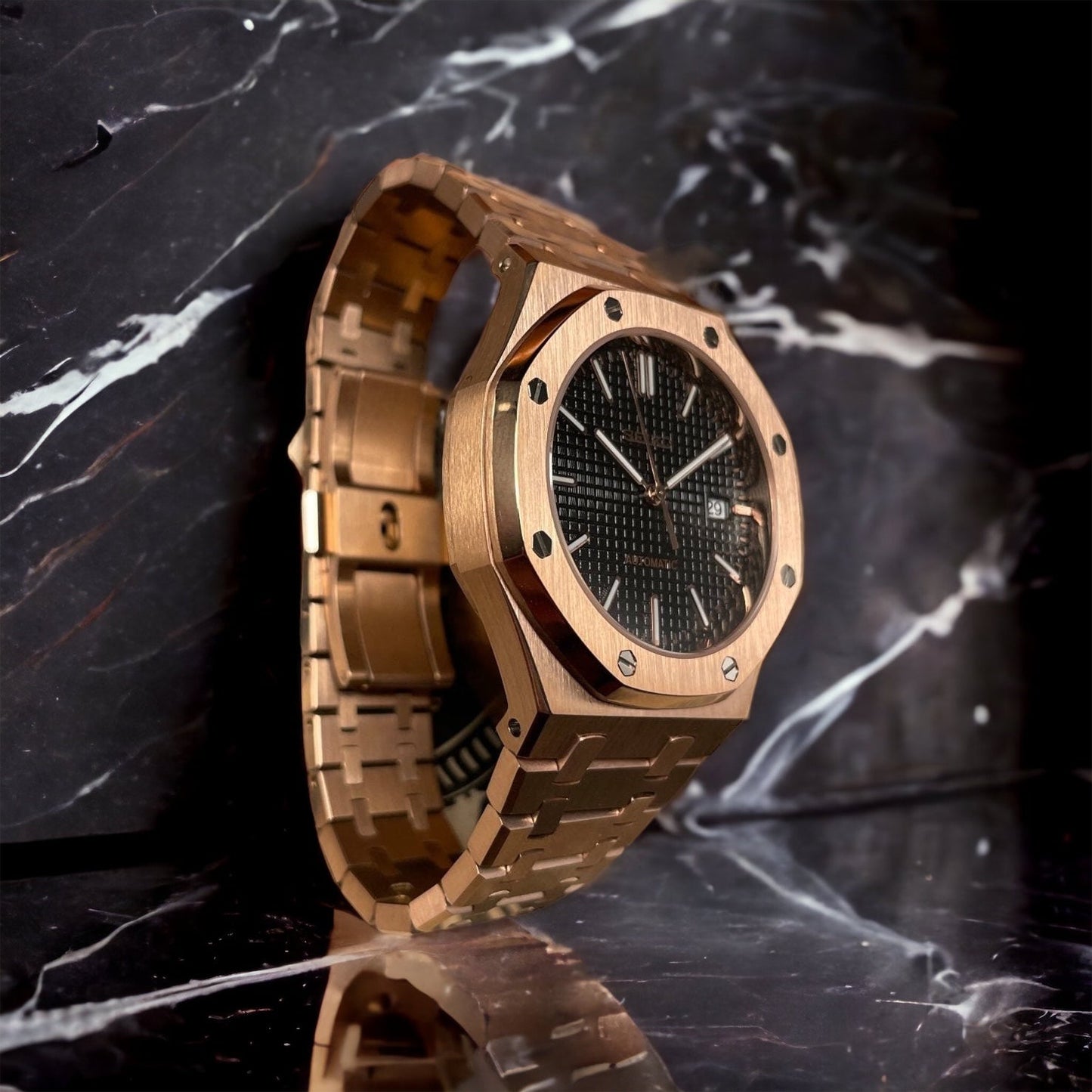 Smodx Oak Rosegold - Black Dial