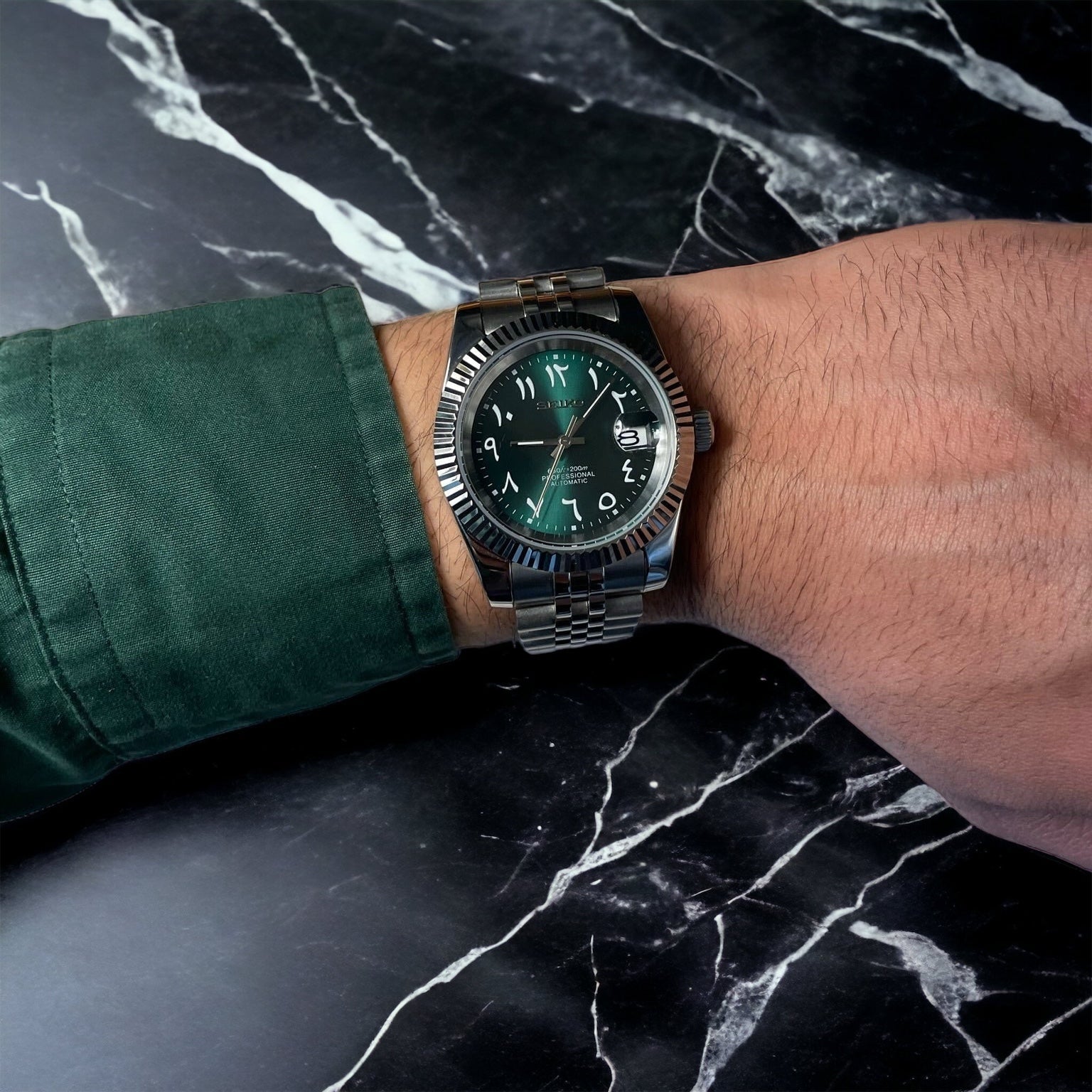 Arap Green Seiko Mod Watch