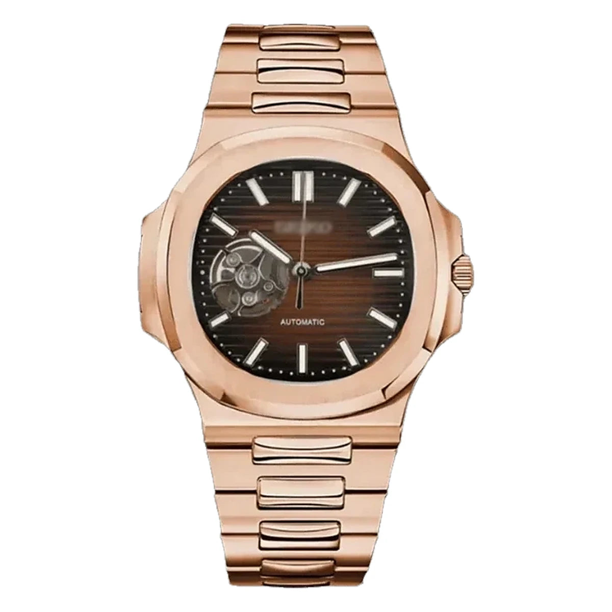 SMODX Cushion Open Heart, Brown, Rose Gold Tone