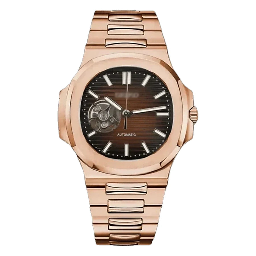 SMODX Cushion Open Heart, Brown, Rose Gold Tone
