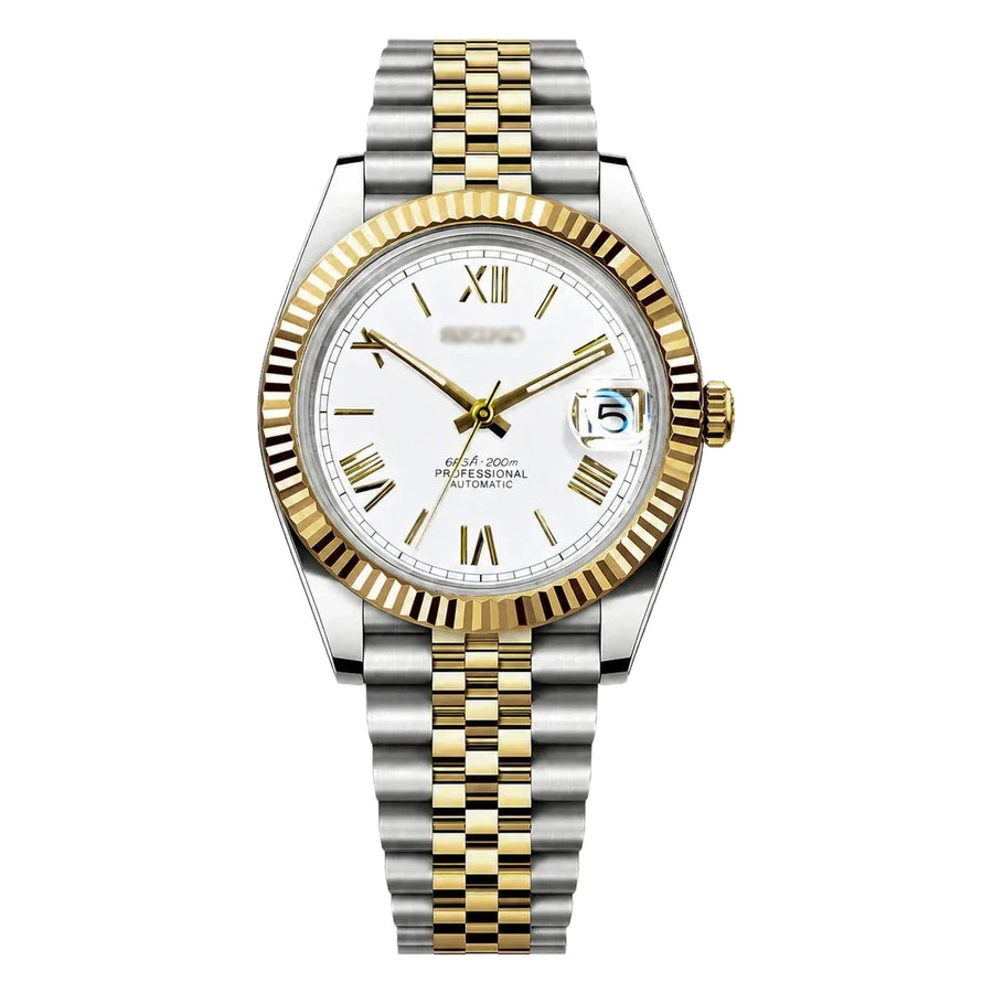 SMODX Fluted Date, White Roman, Two-Tone