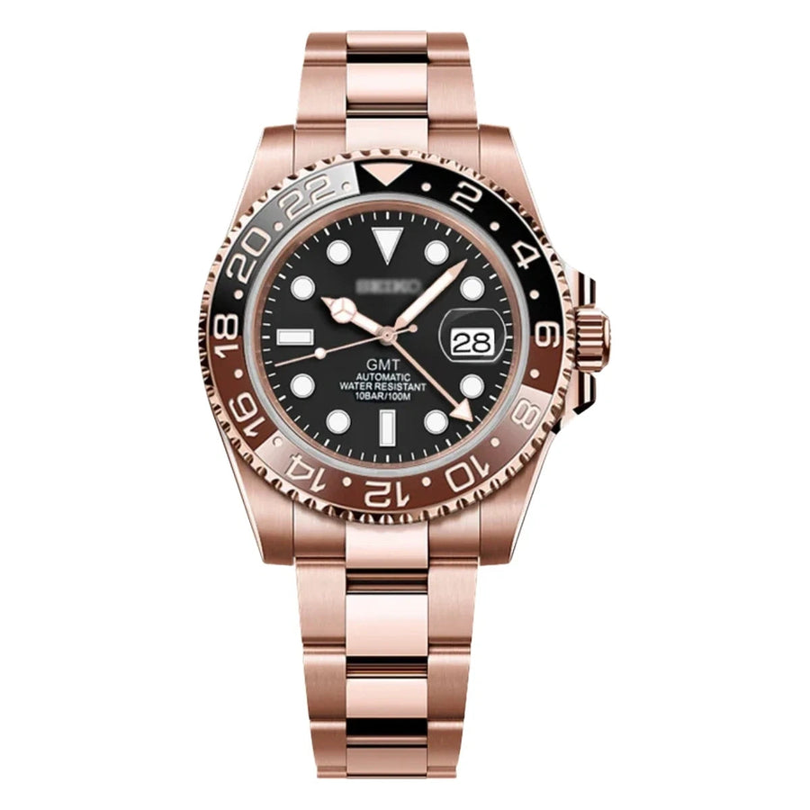 SMODX GMT, Brown & Black, Rose Gold Tone