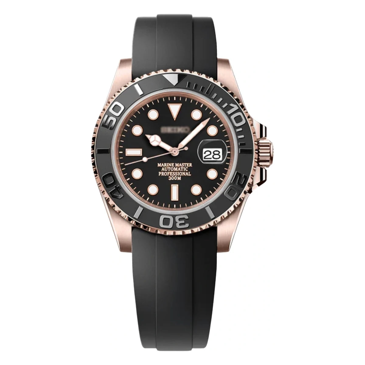 SMODX Numeral Bezel, Black, Rose Gold Tone