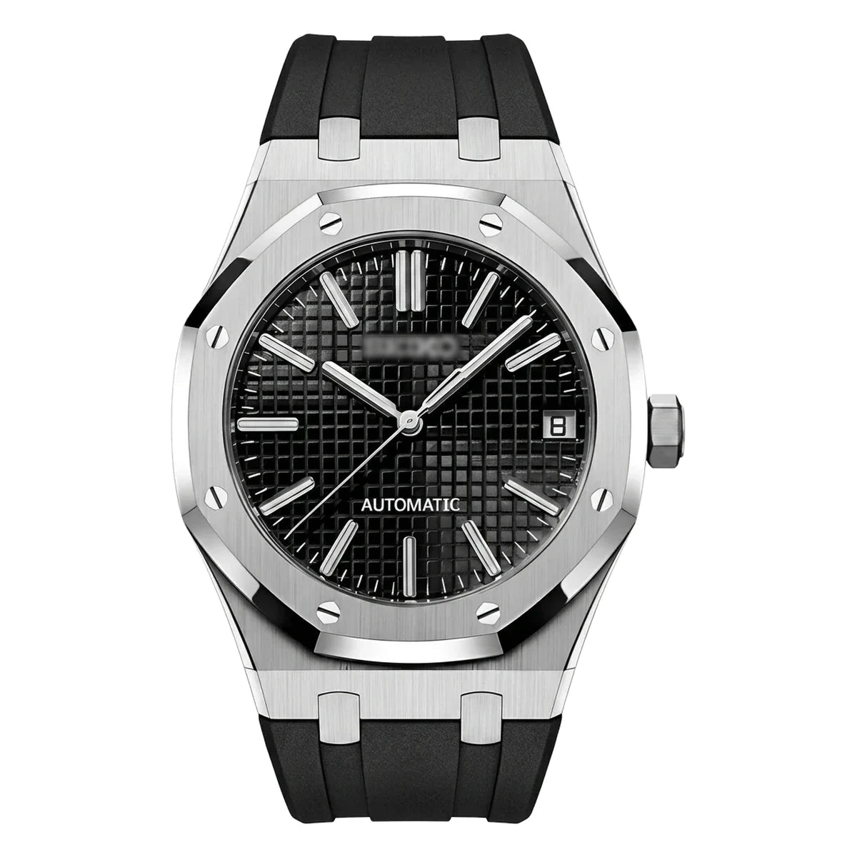 SMODX Octagon, Black, Rubber Strap