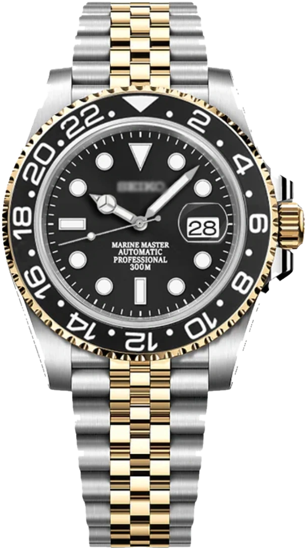 SMODX GMT, grey and black bezel, two-tone
